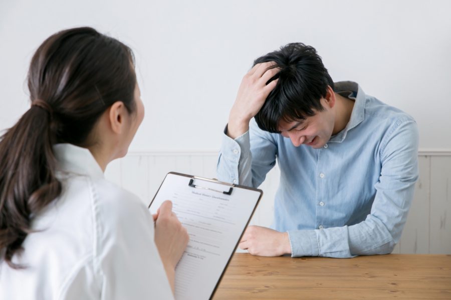 抗うつ薬SSRIの副作用による抜け毛・薄毛